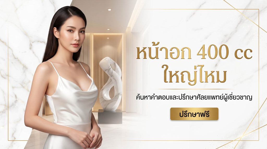 หน้าอก 400 cc ใหญ่ไหม